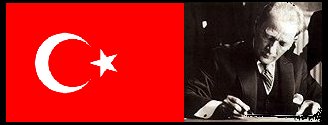 ataturk and turkish flag