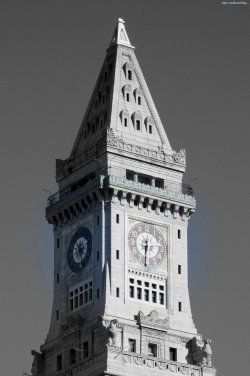Boston clock tower - quincy market